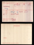 MARSHALL HARRY(medal card)