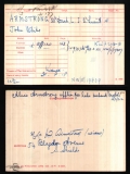 ARMSTRONG JOHN WHITE(medal card) 