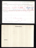 CALLON JOHN GEORGE(medal card)