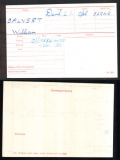 CALVERT WILLIAM(medal card) 