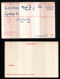 GODFREY GEORGE HENRY(medal card)