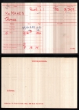 McMAHON THOMAS(medal card) 