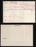 CLARKE J WILLIAM(medal card) 