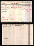 QUINEY CHARLES ARCHIBALD WALTER(medal card)