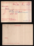 WILLIAMS EDWARD(medal card) 