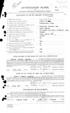  	 ALBERT EDWARD CAPELIN (attestation paper)