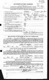 ARTHUR LAMBERT FLETCHER (attestation paper)