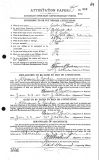  	 CLARENCE EARL GORDON (attestation paper)