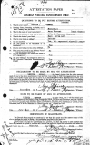  	 GEORGE LEPINE (attestation paper)