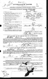  	 WALTER MUIR (attestation paper)