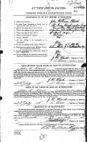  	 JOHN WILLIAM WARD (attestation paper)