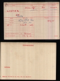 LISTER CHARLES EDWARD (medal card)