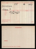  	 WILLIAM PATRICK DEVEREUX (medal card)