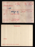  	 WALTER MARNELL (medal card)