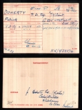  	 PATRICK DOHERTY (medal card)