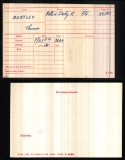  	 THOMAS BENTLEY (medal card)