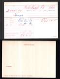  	 BERNARD HERBERT BOSELEY (medal card)