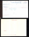 ARTHUR BUCKLEY (medal card)