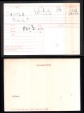  	 RICHARD THOMAS CASTLE (medal card)