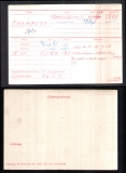 JOHN FREDERICK CHAMBERS (medal card)