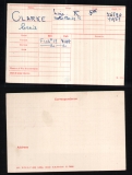 CECIL GEORGE CLARKE (medal card)