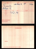  	 ALFRED EDWARD ELLIS (medal card)