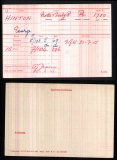  HINTON GEORGE  (medal card)