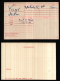  	 ARTHUR KENT (medal card)