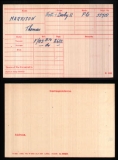  	 THOMAS MARRISON (medal card)