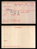 WILLIAM ALBERT MEWIS (medal card)