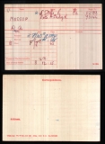  	 WILLIAM AUGUSTINE MOSSOP (medal card)