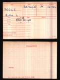 ARTHUR LEONARD POOLE (medal card)