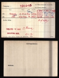  	 STANLEY ERNEST TAYLOR (medal card)