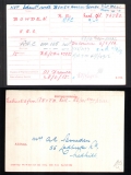  	 REGINALD CHARLES BOWDEN (medal card)