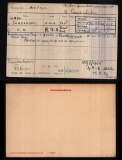 RONALD HARCOURT SANDERSON (medal card)