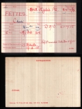 FETTES CHARLES(medal card) 