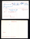  	 BENJAMIN GREAVES BUCKLEY (medal card)