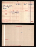 WILSON GEORGE JOSEPH (medal card)
