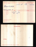  	 WILLIAM THOMAS BANFORD (medal card)