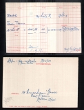  	 JAMES THOMAS JONES (medal card)