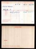 HENWOOD CHARLES FRANCIS (medal card)