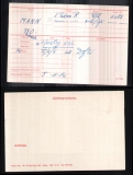 MANN THOMAS OLLIVER (medal card)