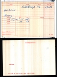 BERKIN JOSEPH HENRY (medal card)