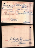 ROBERTSON JAMES DUNCAN(medal card) 