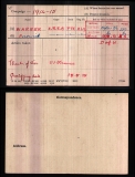 WARNER FREDERICK (medal card)