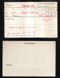 Cox Thomas (medal card)