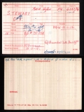 STEWART GEORGE THOMPSON(medal card)