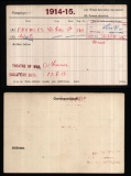 KNOWLES WILLIAM EDWARD(medal card)