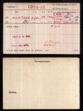 MORTIMER ALFRED WILLIAM(medal card) 