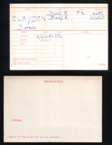 CLAYDON HORACE(medal card)